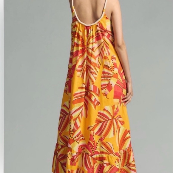 FARM Rio NWT Scoop Neck Maxi Dress in Orange/ yellow. - Picture 2 of 11